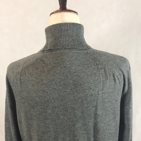 EUC Jones New York Gray Turtleneck Sweater Size L - Picture 5 of 7